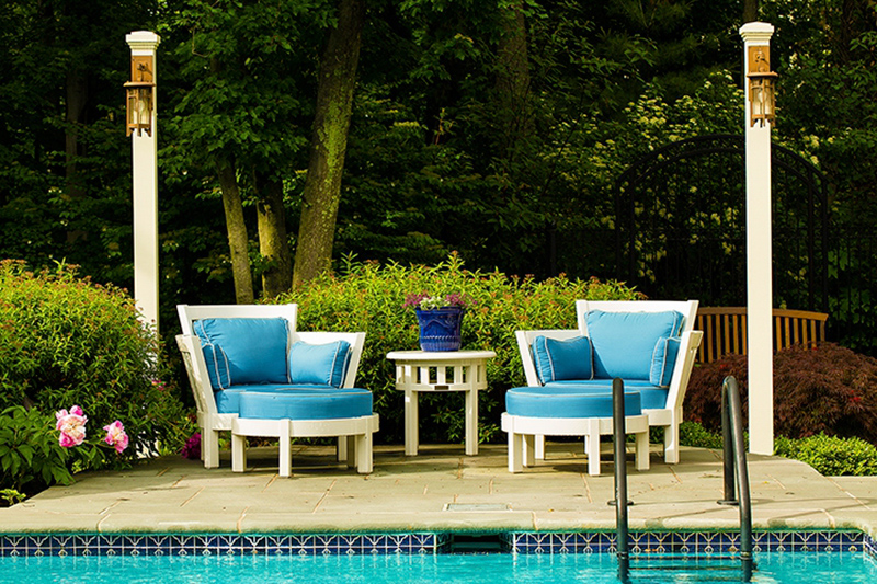 simsbury residence pool seating